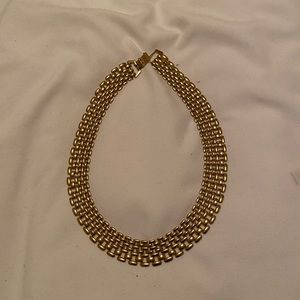 Gold collar necklace